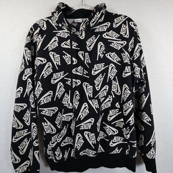 Nike All Over Print Hoodie Pullover Size Small Vintage - Picture 1 of 7